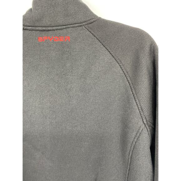 Spyder Mens Black Red Stellar Jacket Sherpa Lined Bonded Fleece NEW Small - Picture 10 of 11